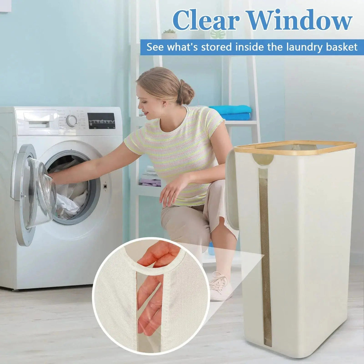 Large 100 litre laundry basket dimensions