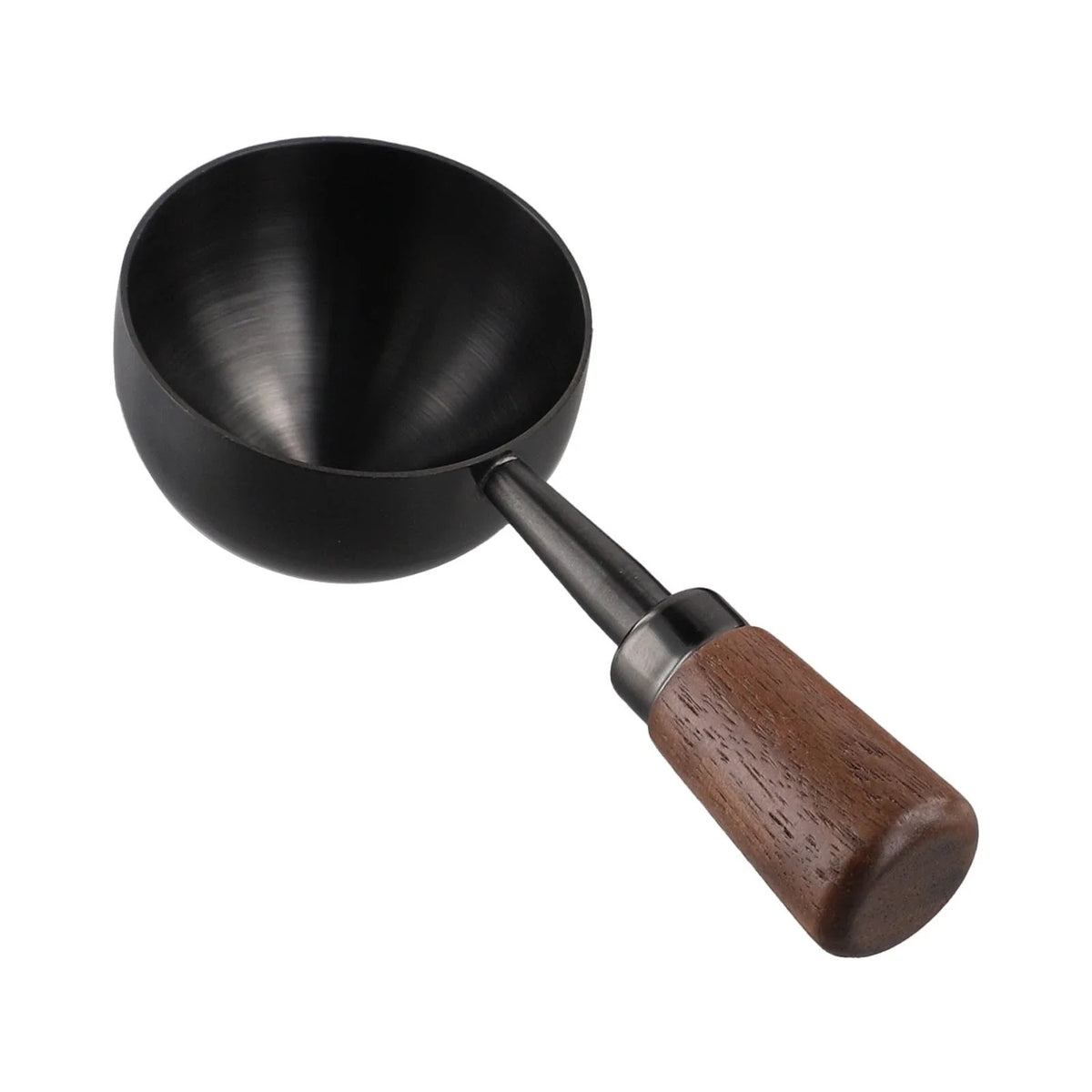 Black short handle coffee scoop