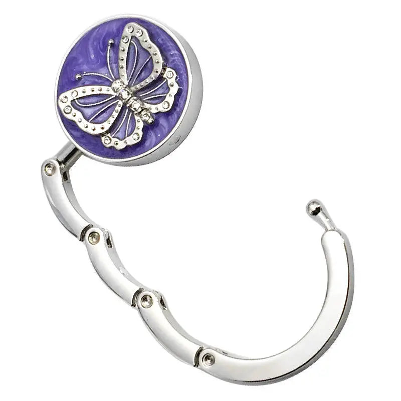 Crystal accent detail on butterfly hook