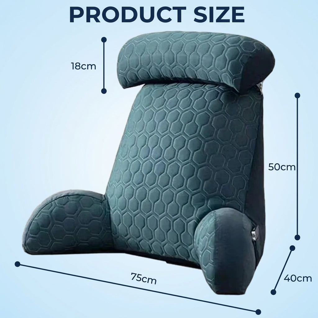 Reading pillow with removable cover