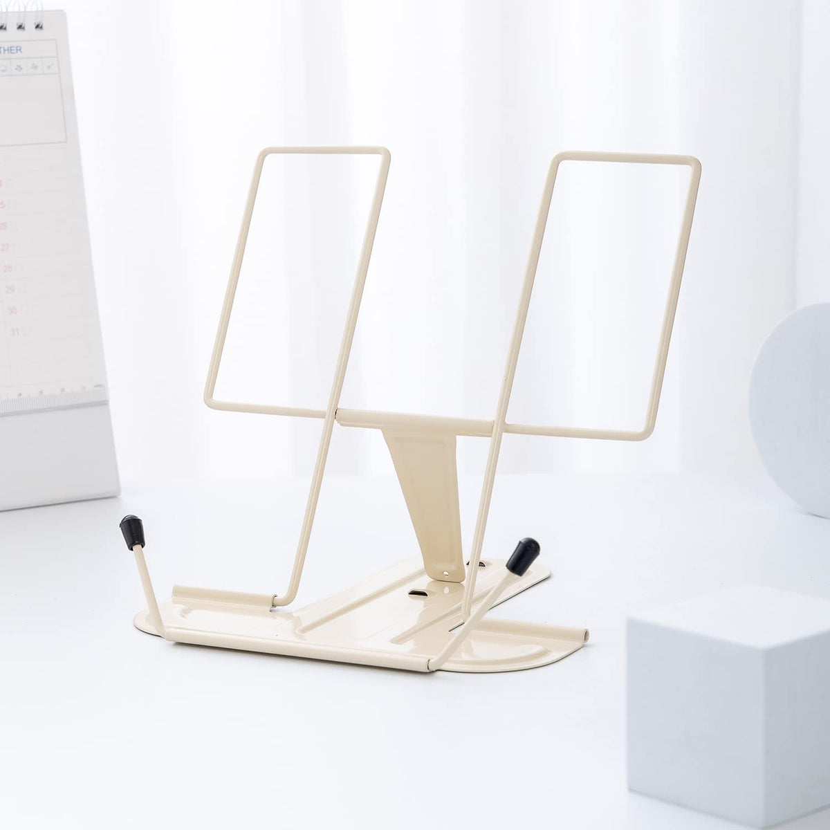 Ivory Beige adjustable book stand