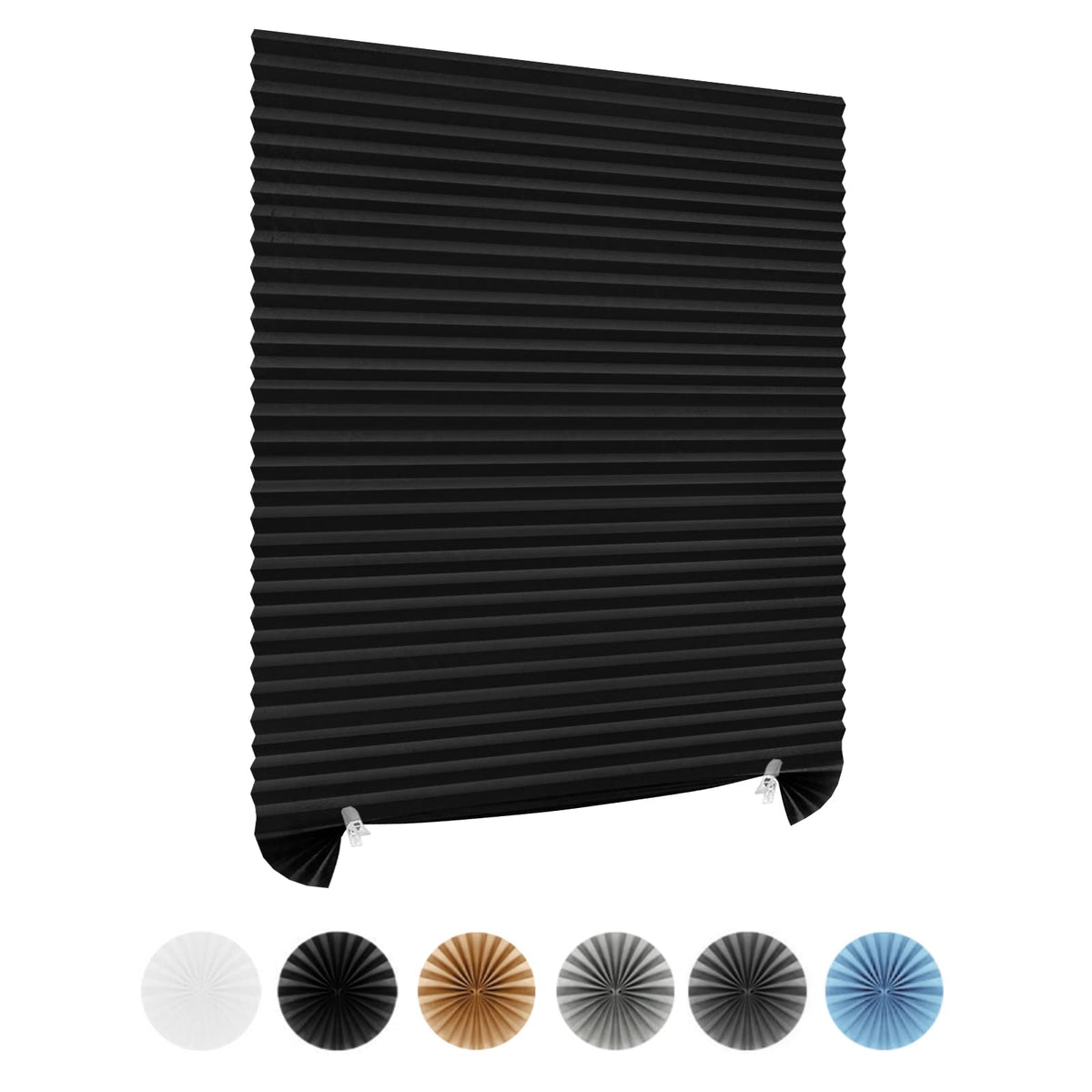 Stick-on blind – Black, partial blackout