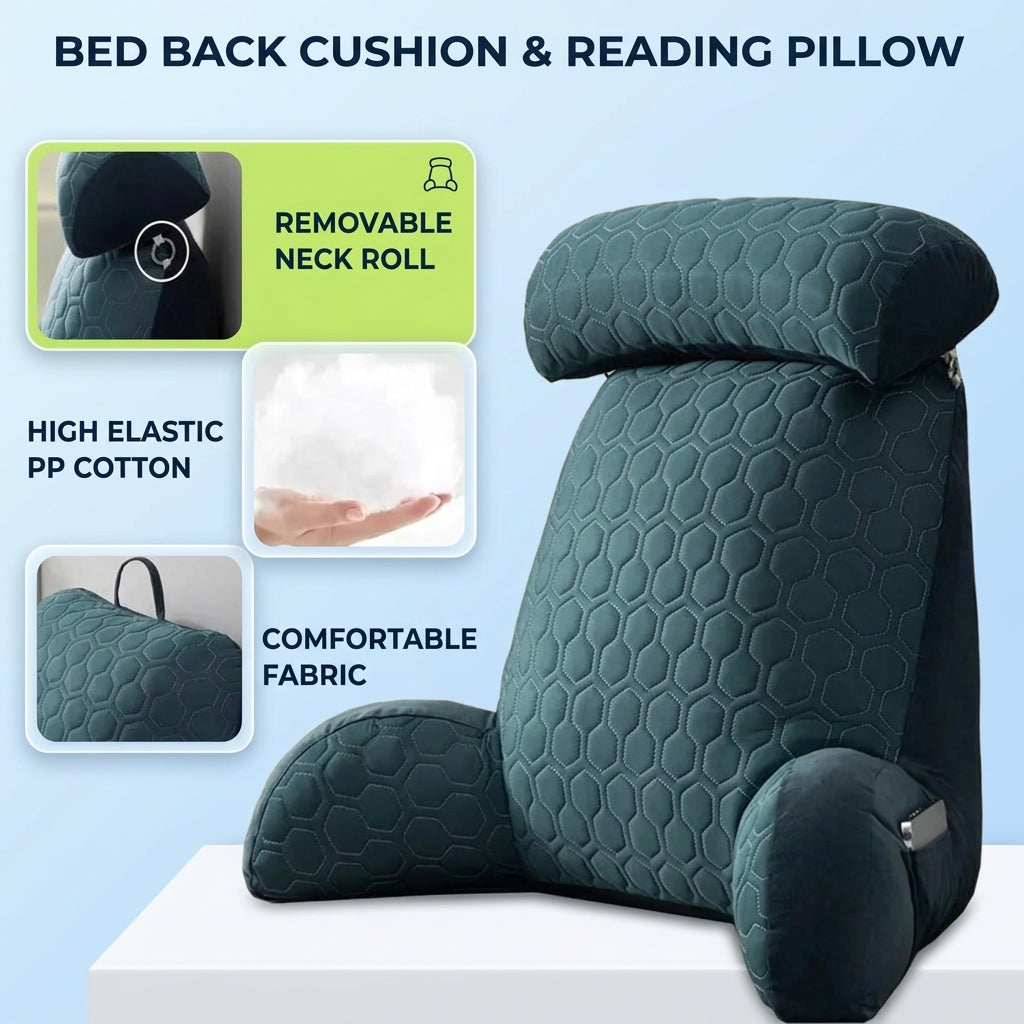Reading pillow on bed