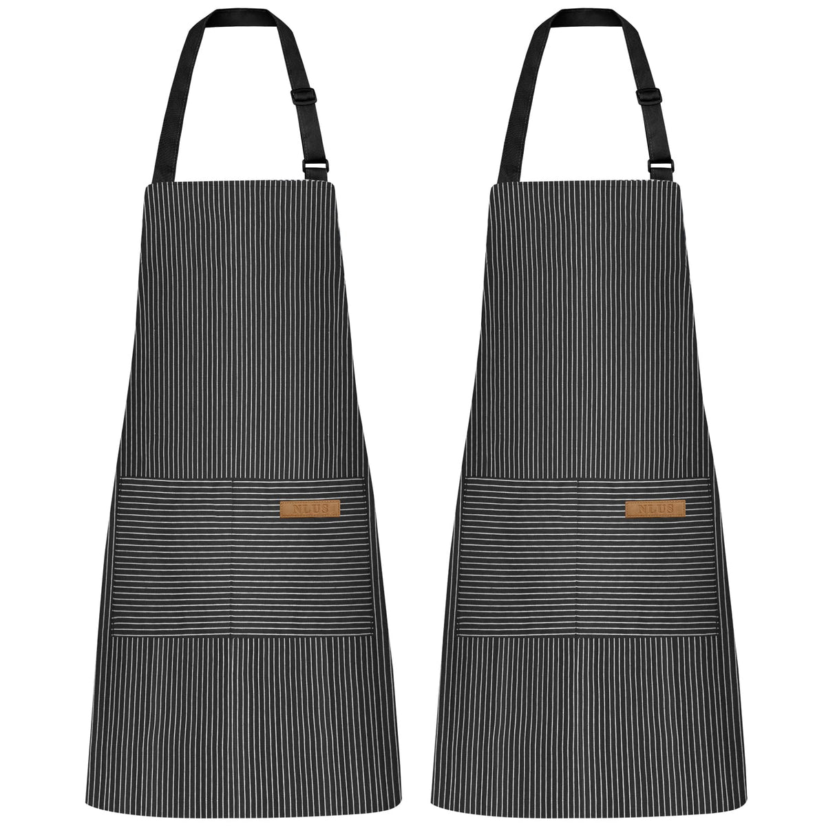 Apron set in Black Stripe