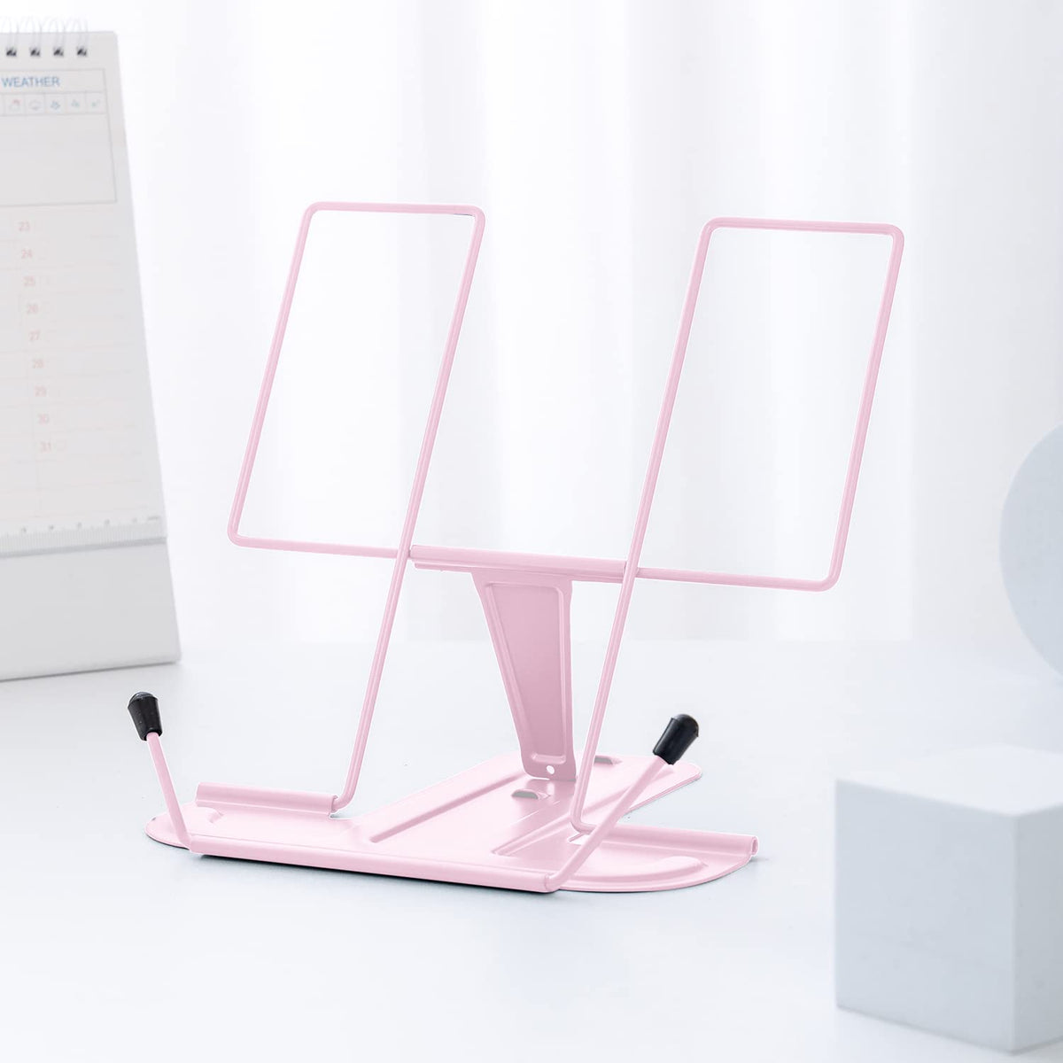 Soft Pink adjustable book stand