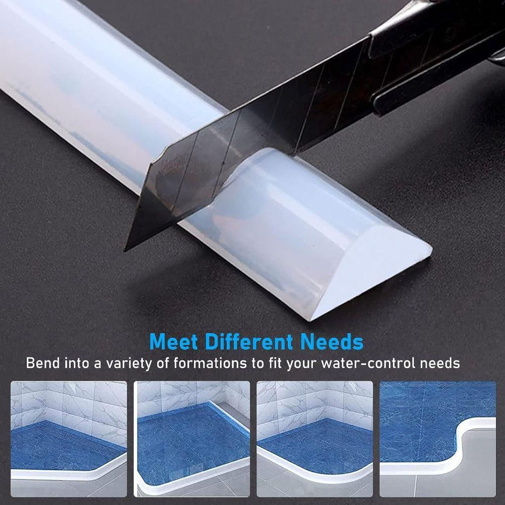 Flexible TPE water barrier bending under pressure