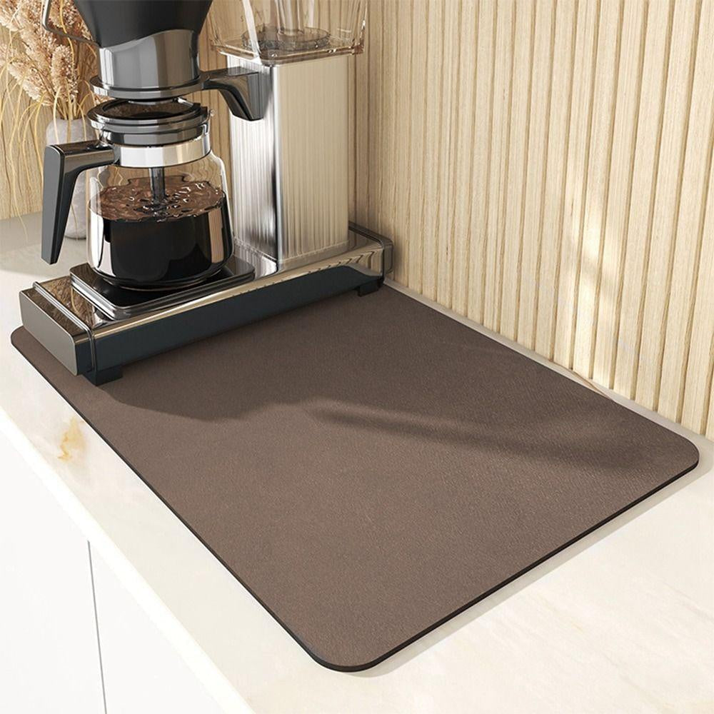 Diatomite dish drying mat in Brown
