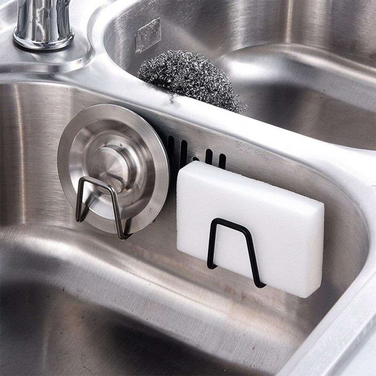 Set of three sink sponge holders