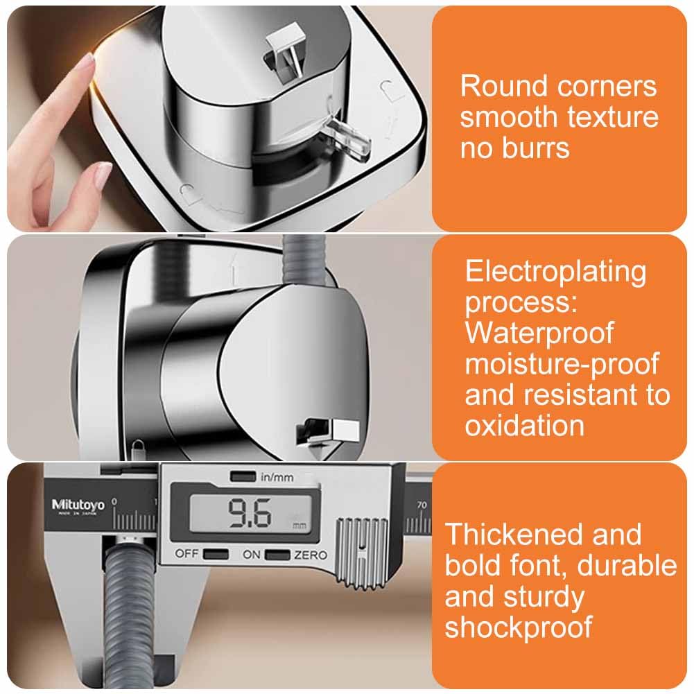 Shower head holder in use in bathroom
