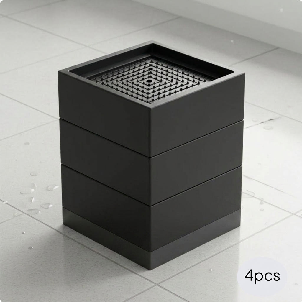 Black furniture riser pads