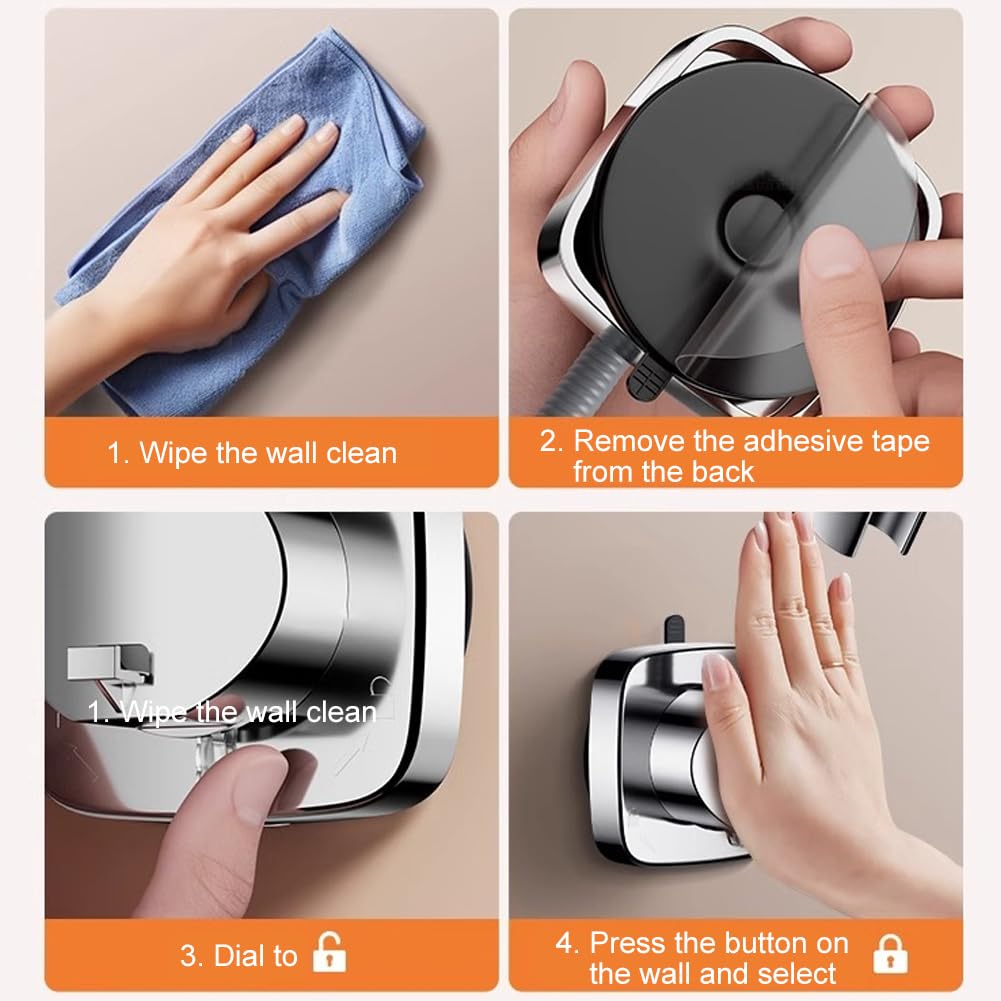 Built-in hook for shower accessories