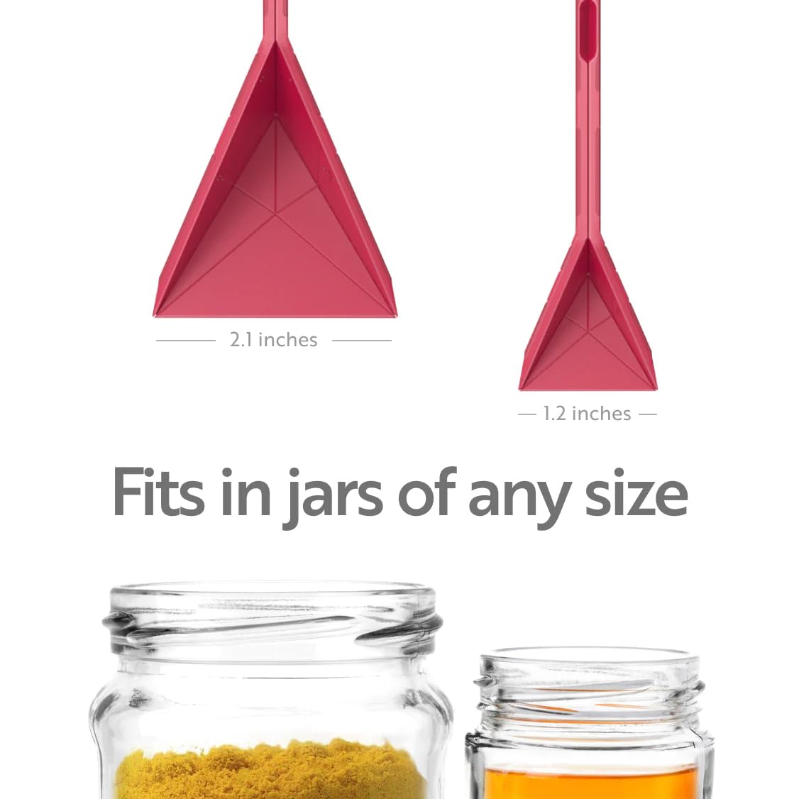Measuring spoons stored flat