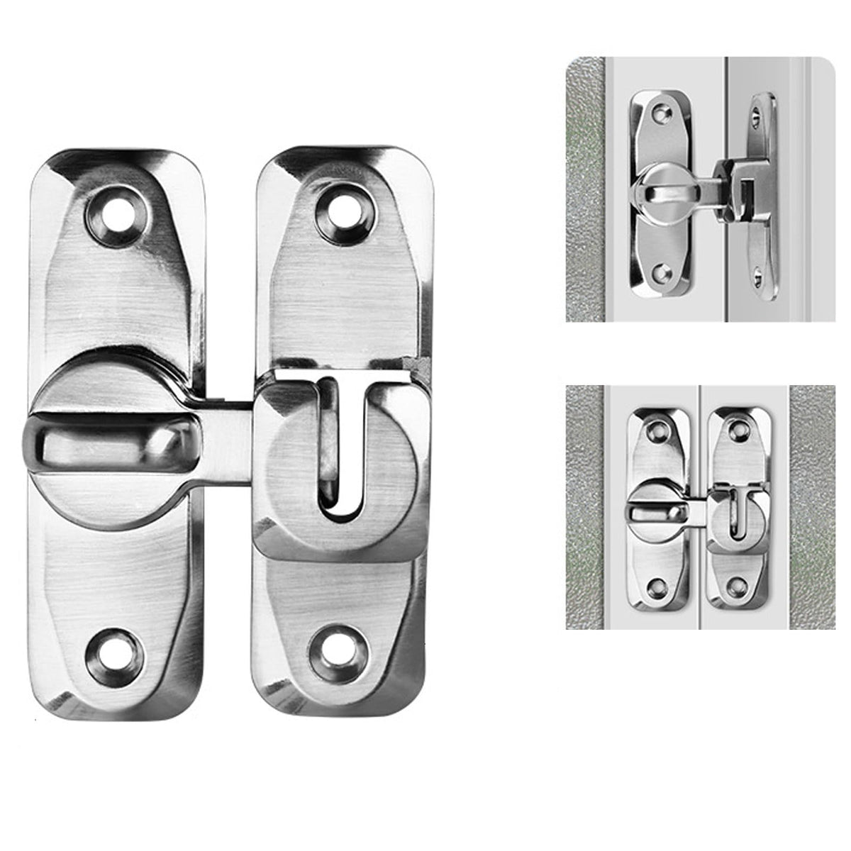 Flip latch lock in Silver