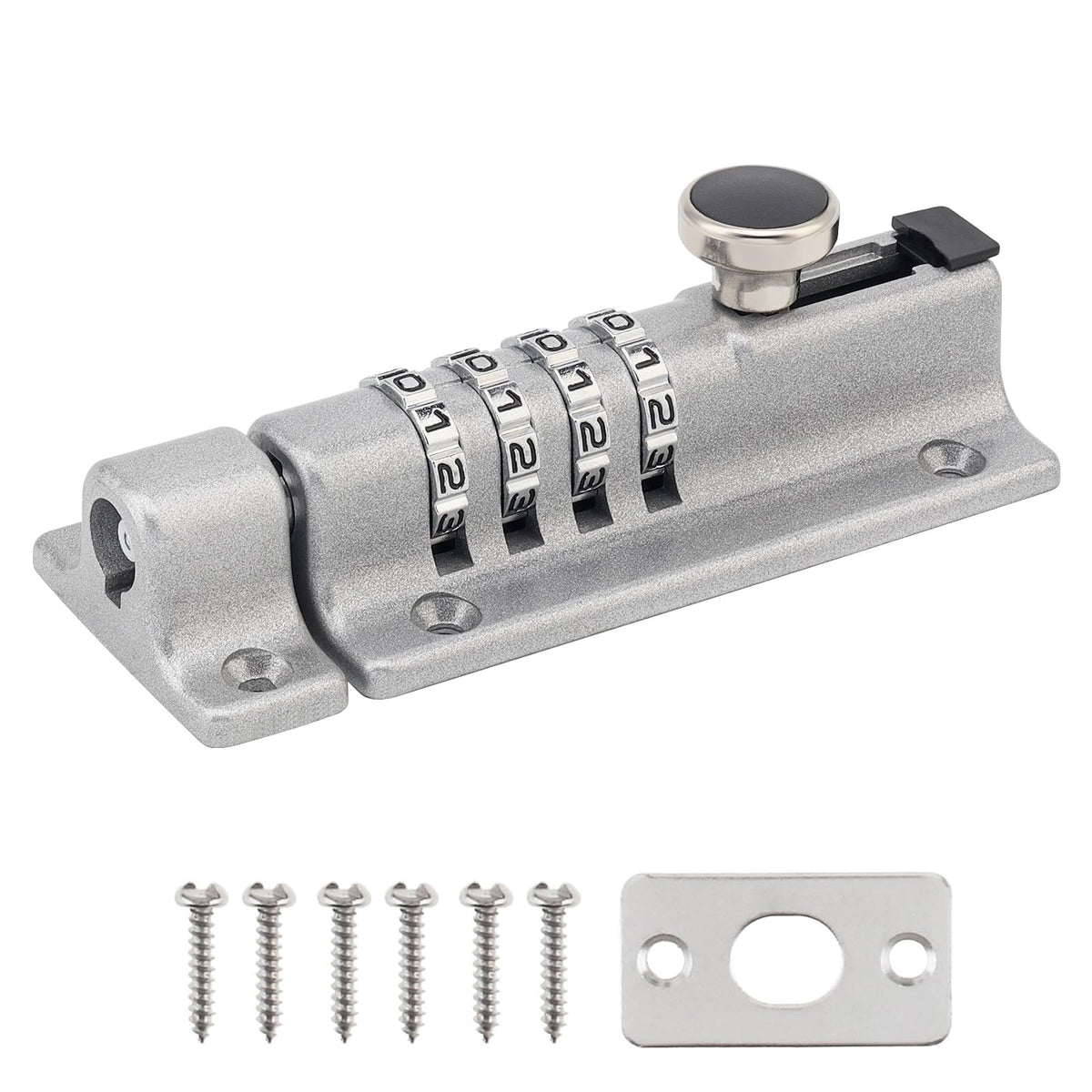Silver combination gate latch