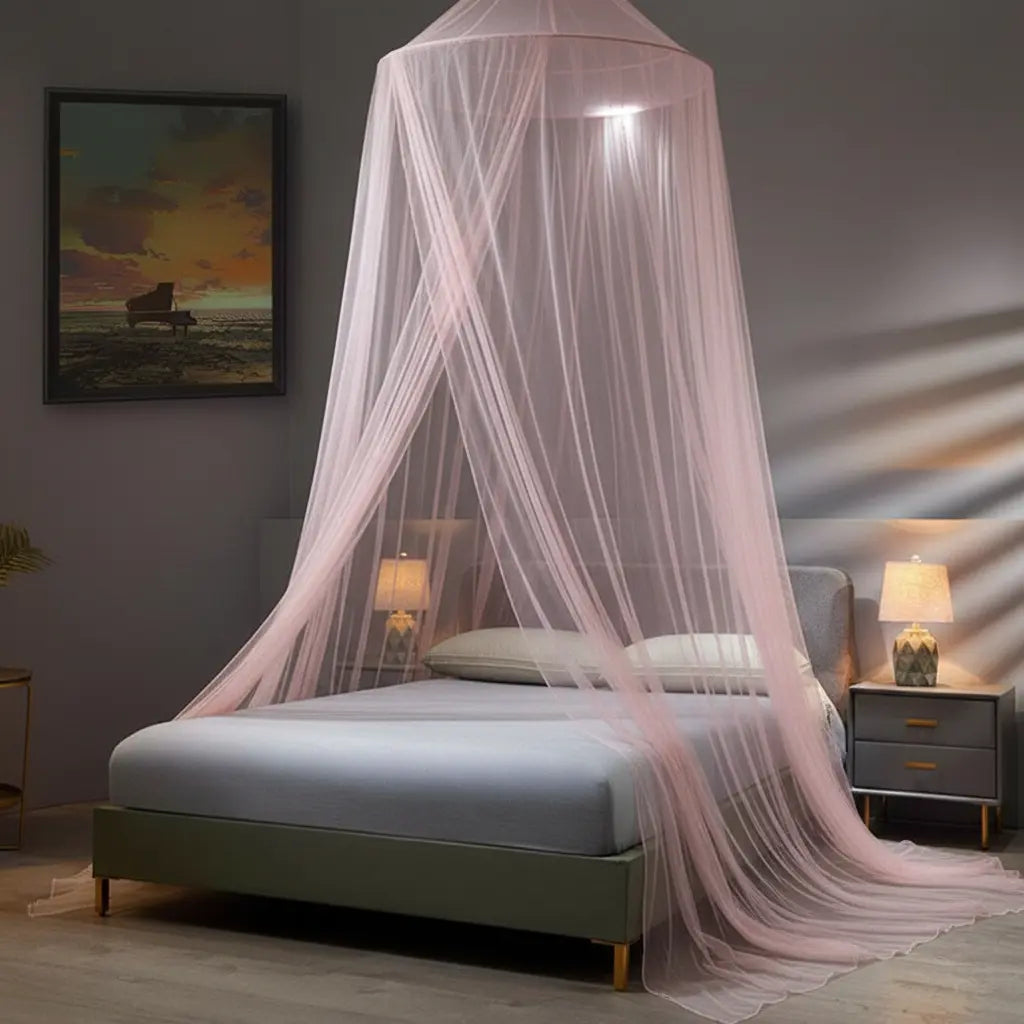 Dome mosquito net in Pink