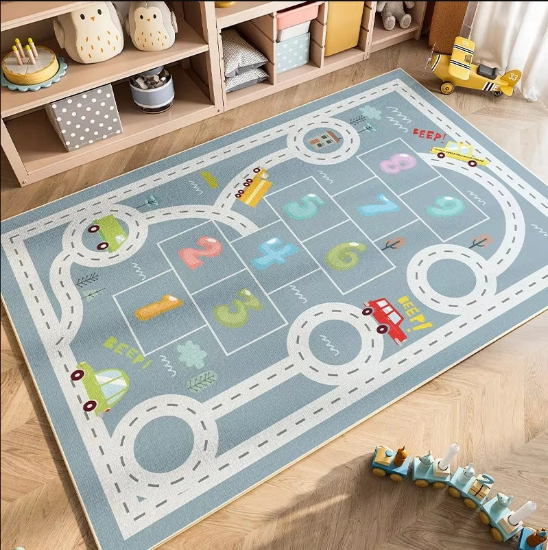 Number Road kids play mat rug