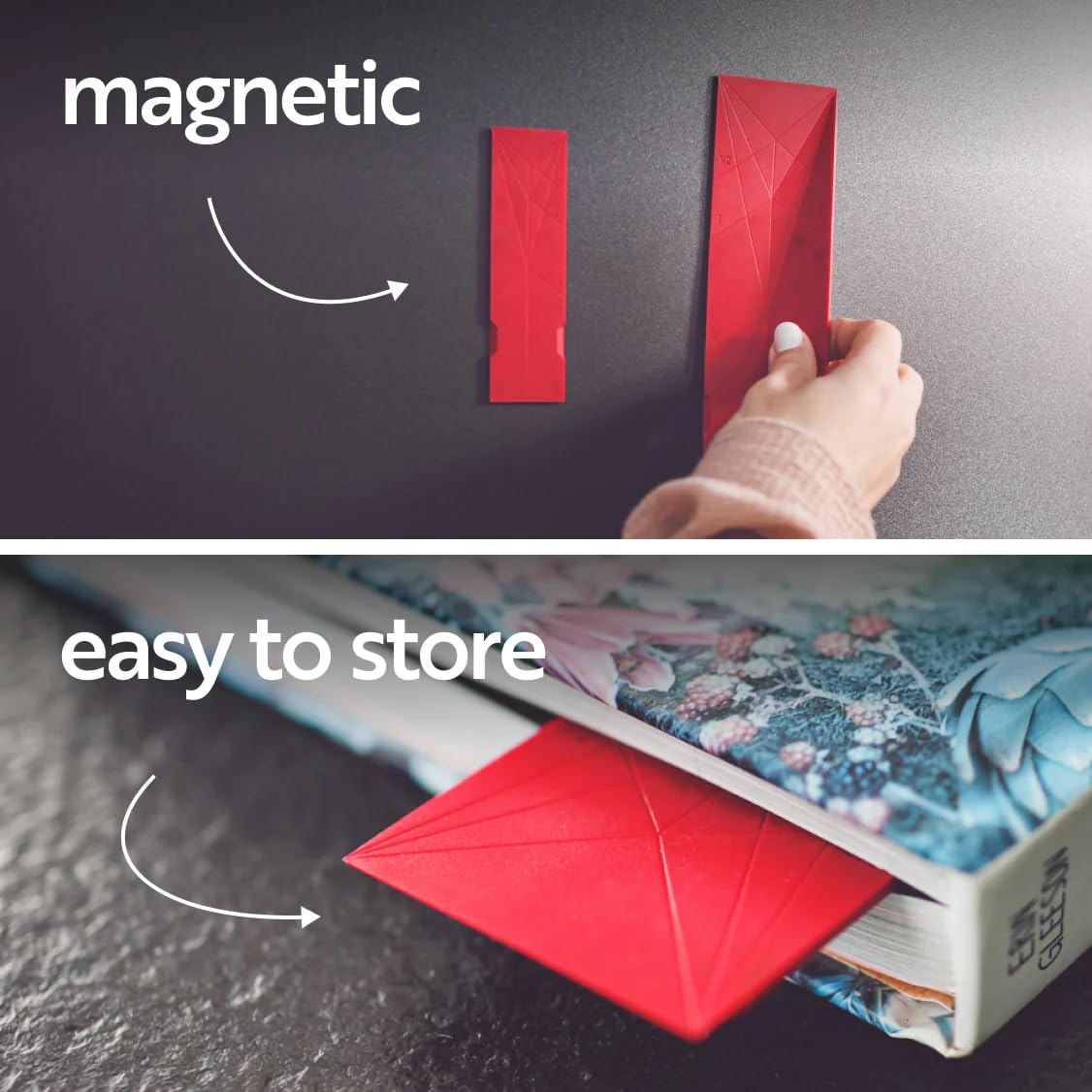 Magnetic silicone measuring spoon detail