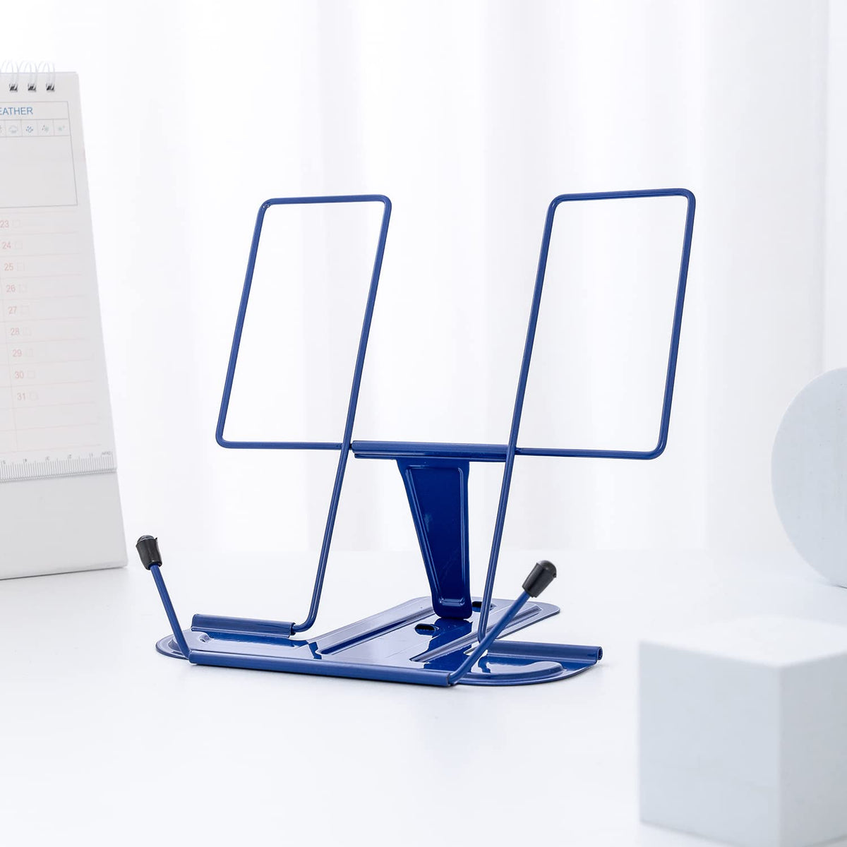 Navy Blue adjustable book stand