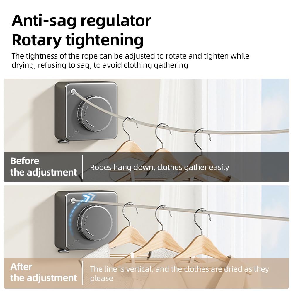 Retractable clothesline housing detail