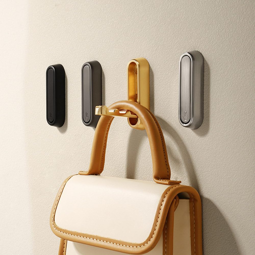 Folding aluminium wall hook mounted on wall