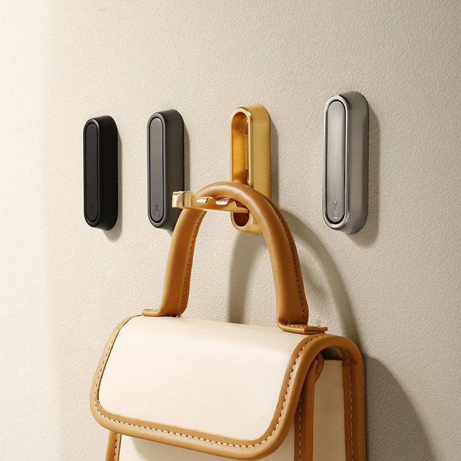 Folding aluminium wall hook mounted on wall