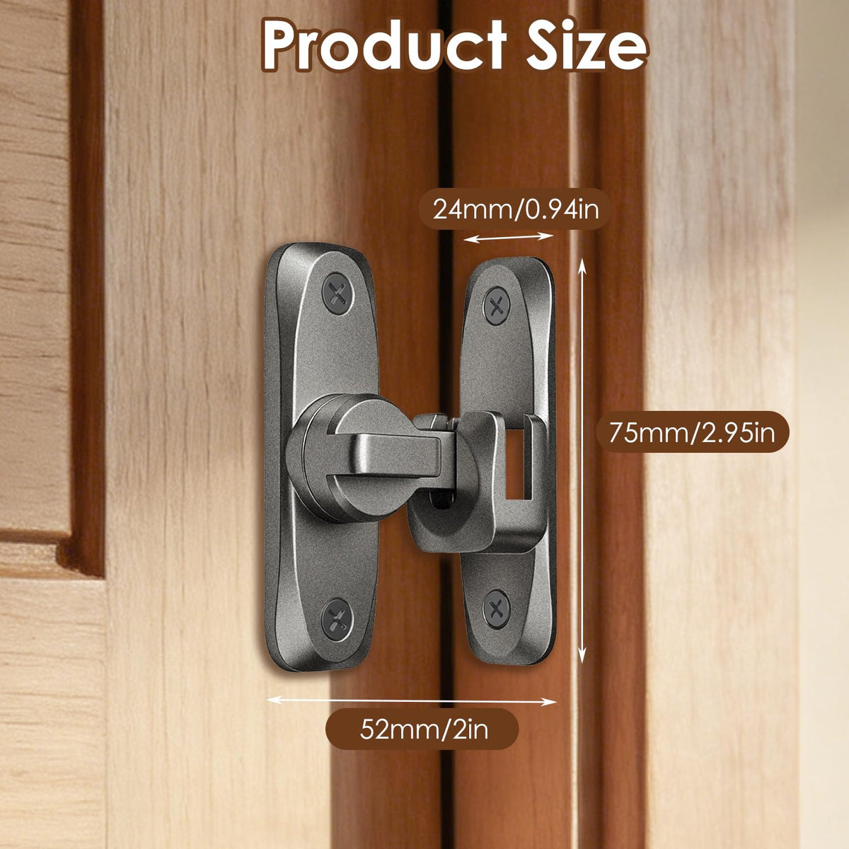 Flip latch lock in use