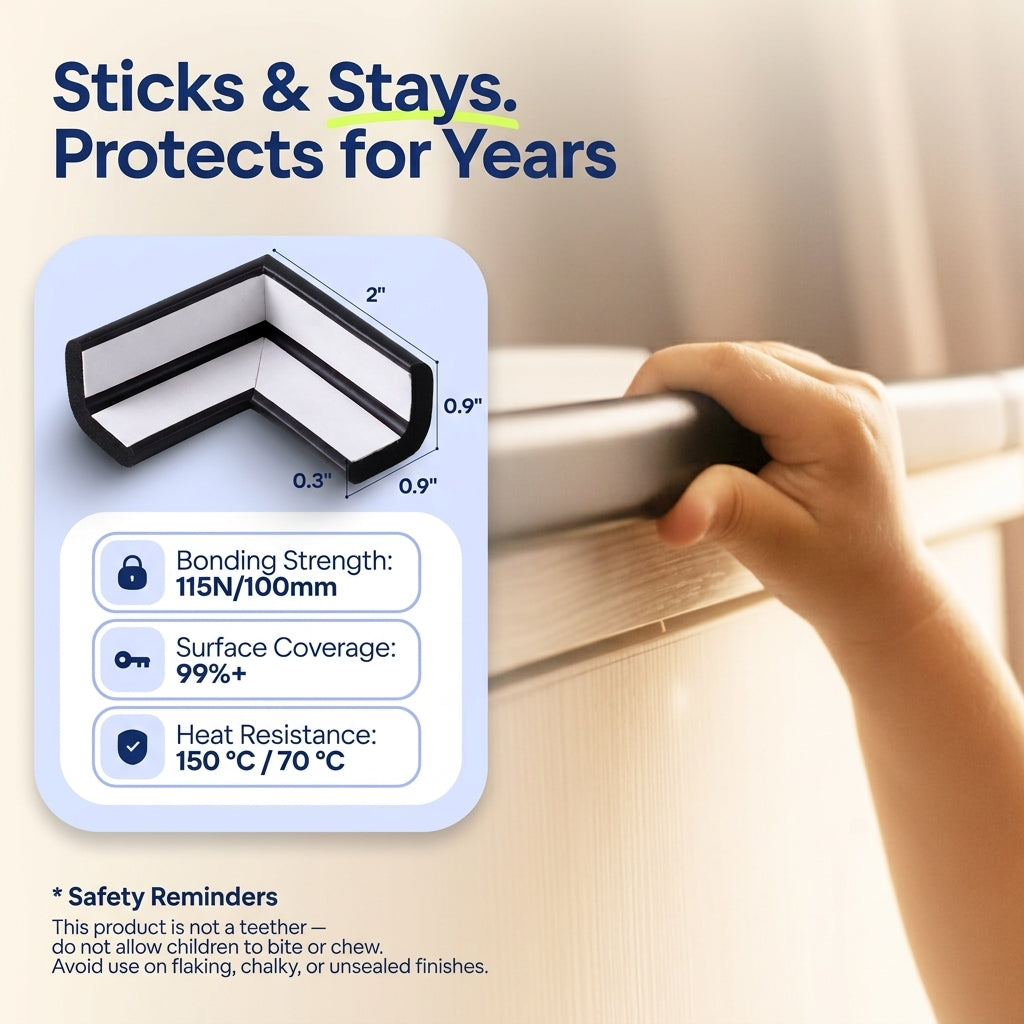 Edge guard strip in a playroom