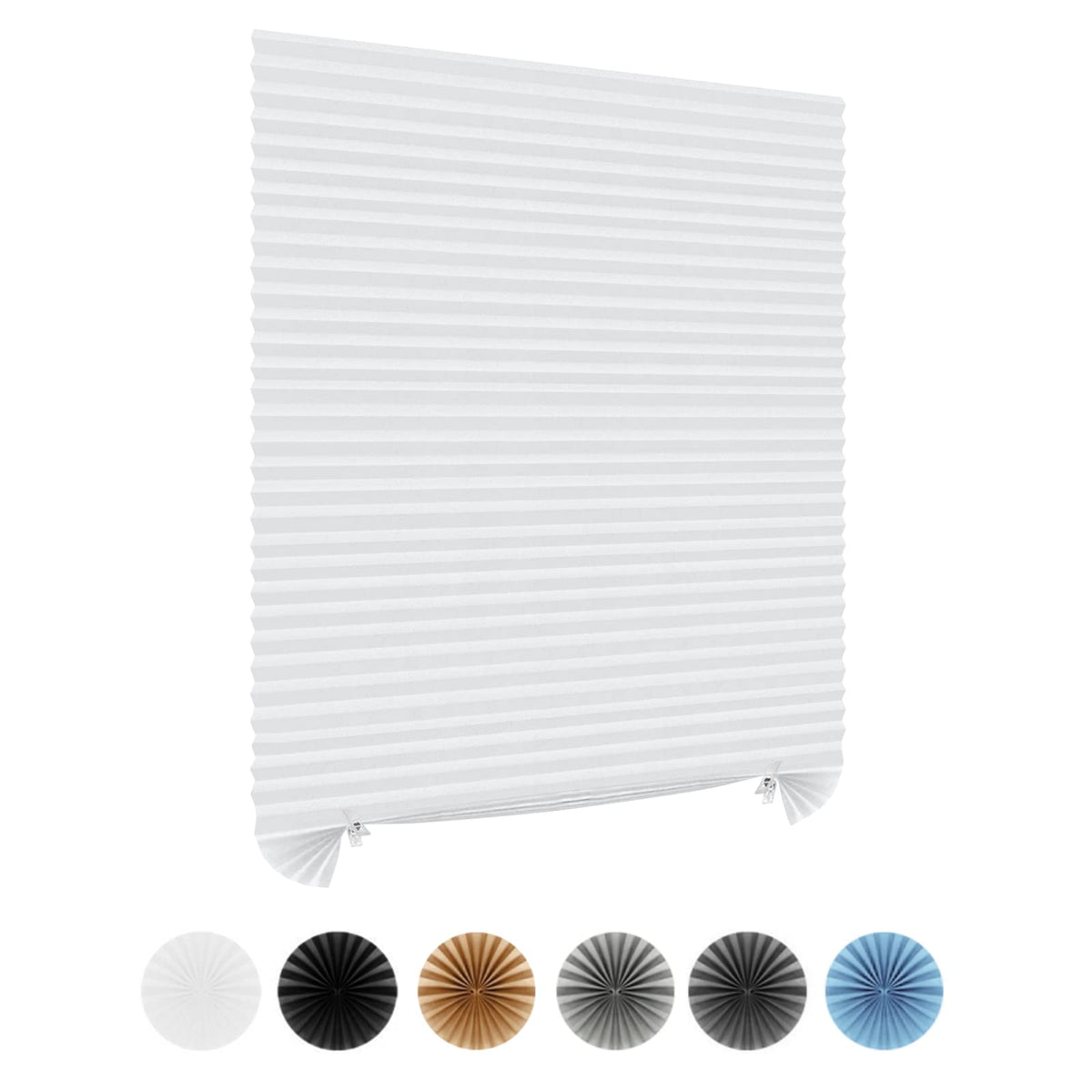 Stick-on blind – White, partial blackout