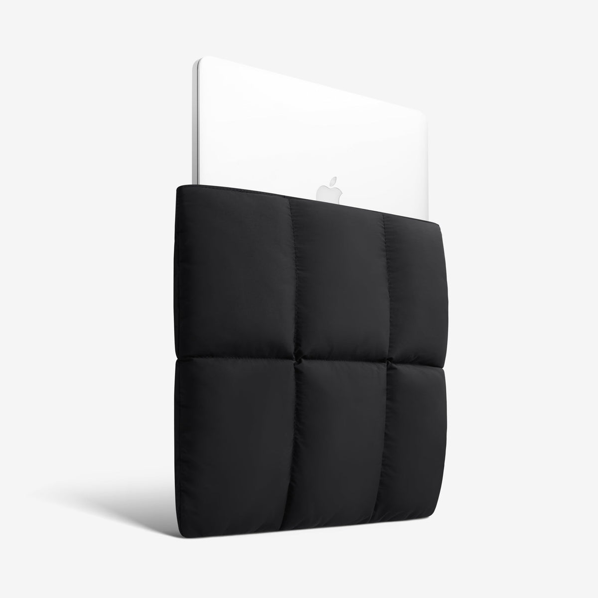 Quilted laptop sleeve lifestyle