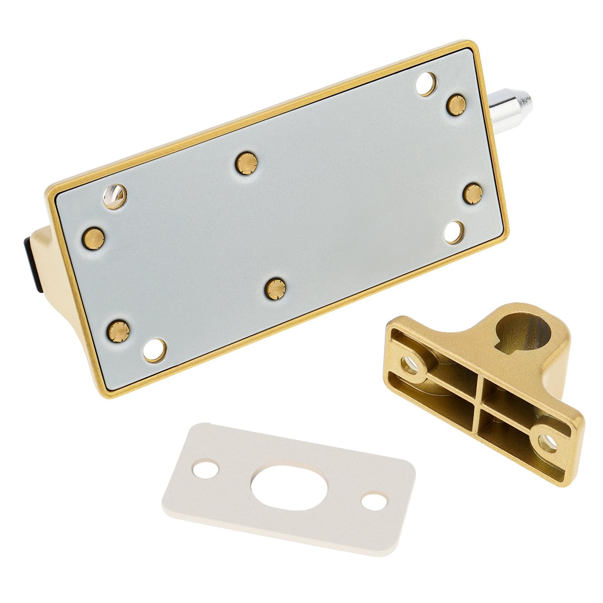 Latch with fixing screws