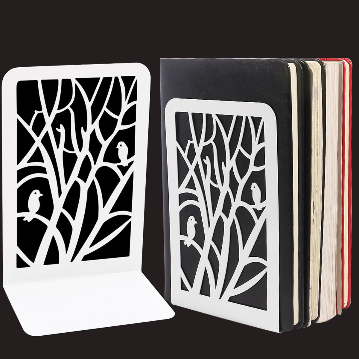 White square Tree of Life bookends