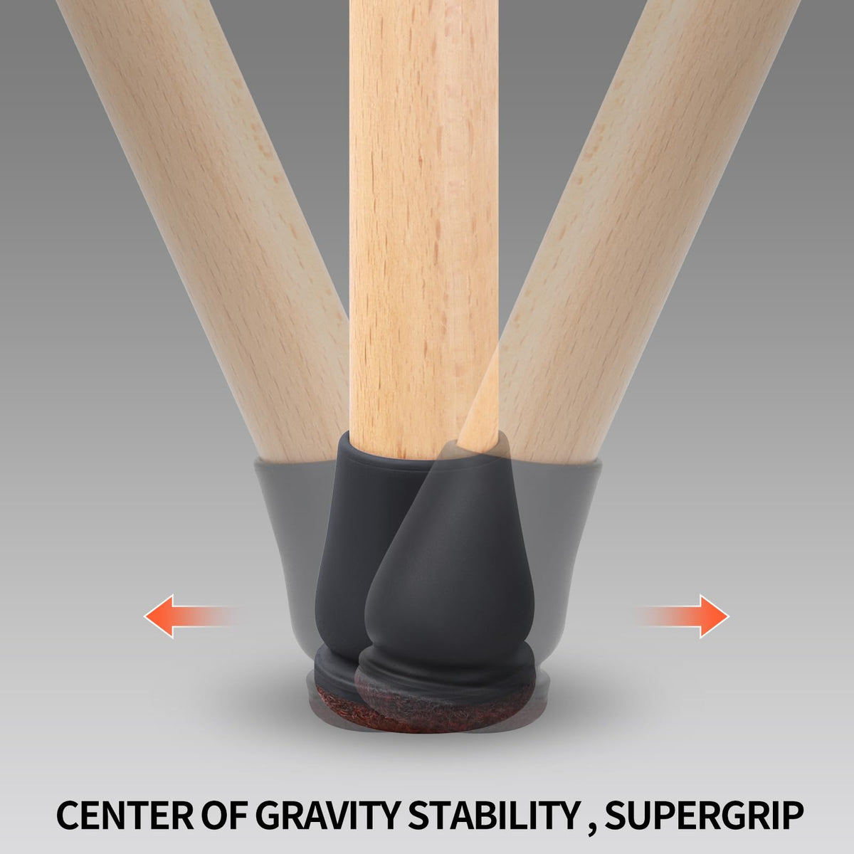 Stretch-fit silicone chair cap