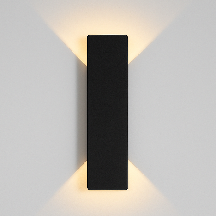 Kashti up and down outdoor wall light on a house wall