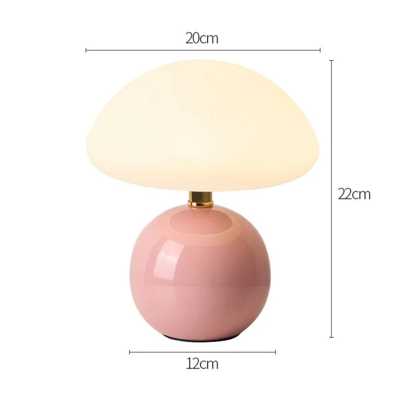 Mushroom lamp lifestyle shot