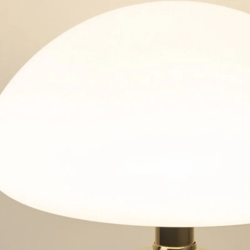Mushroom lamp in a bedroom