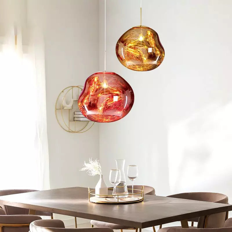 Melt pendant light reflection