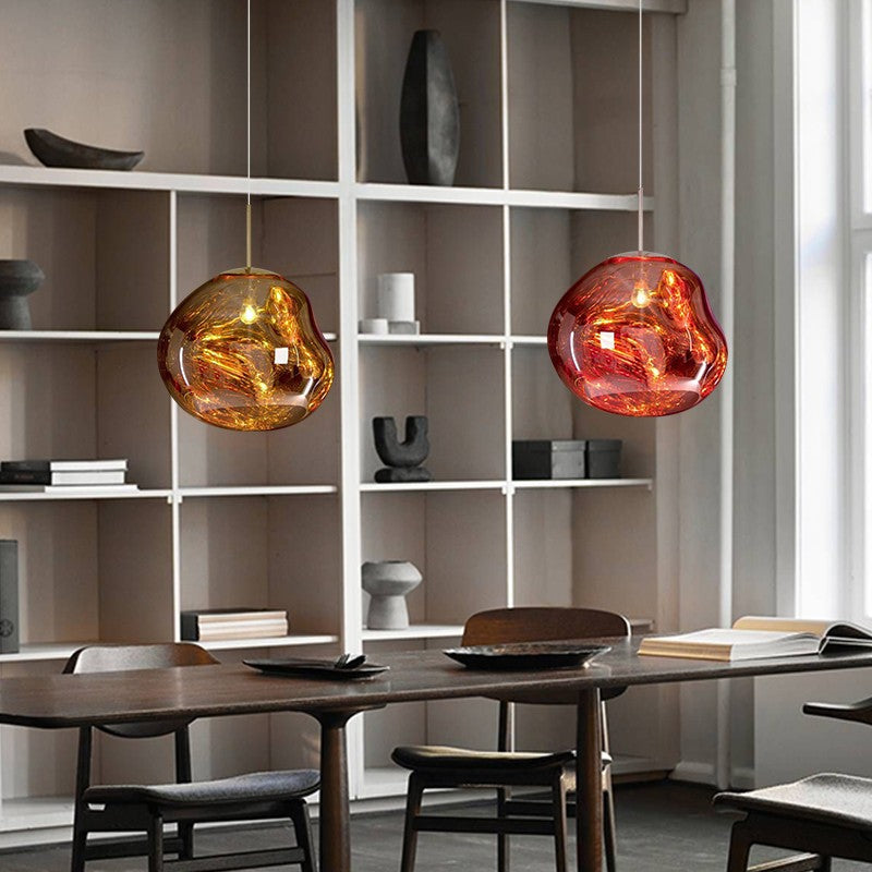 Melt pendant light switched on