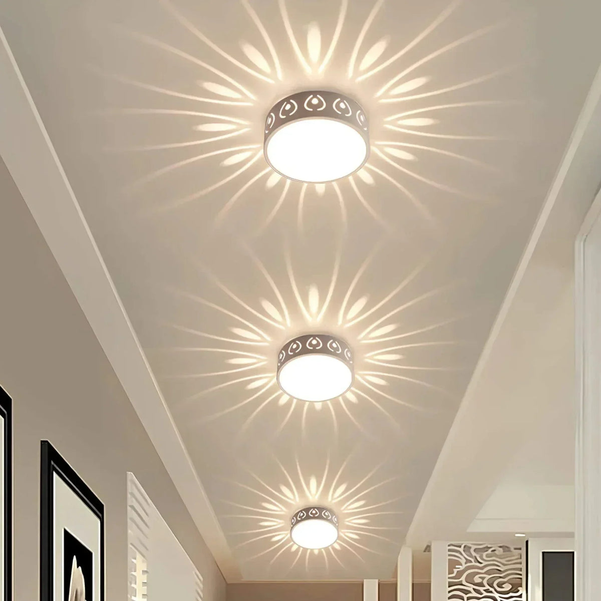 Flush ceiling light switched off
