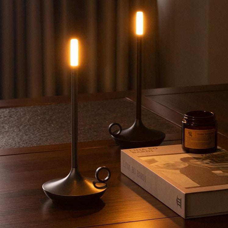 Candlestick lamp touch control