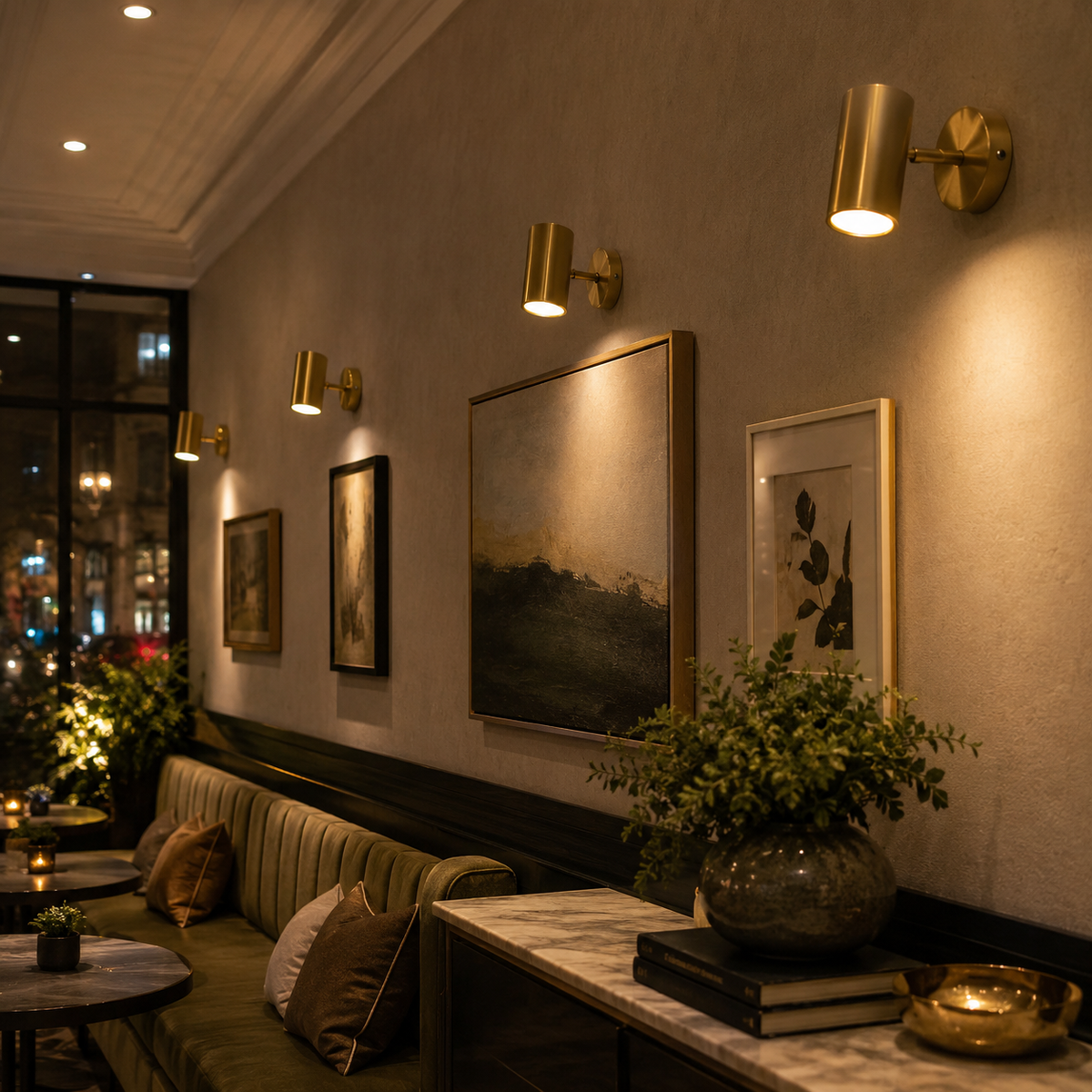 Swing-arm wall light dimensions