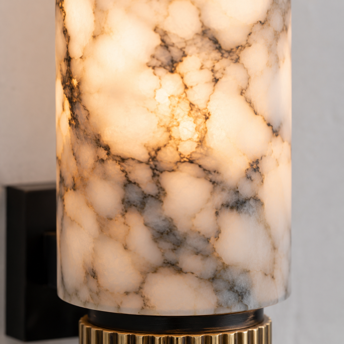 Marble wall light details