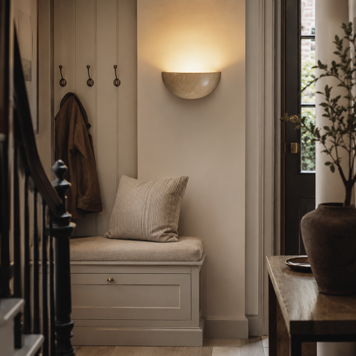 Travertine wall light dimensions