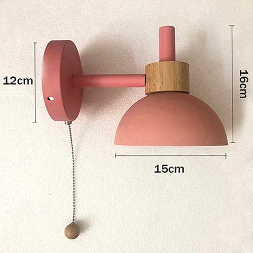 Wall lamp product photo, side view
