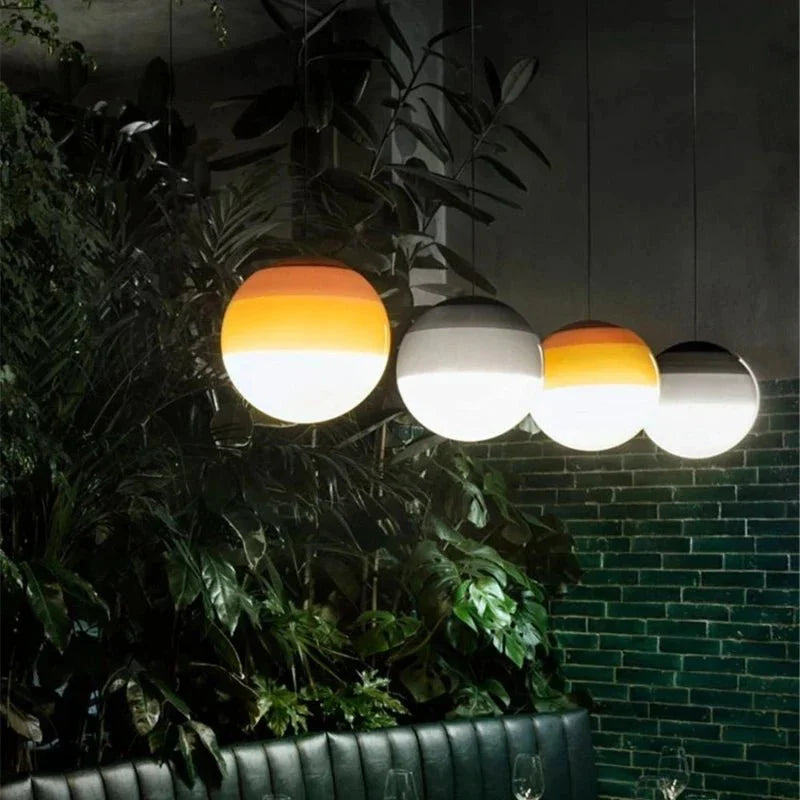 Gradient glass pendant light sizes