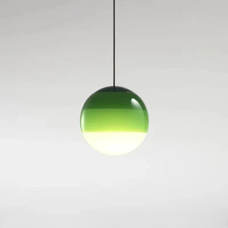 Ombré glass pendant – Gradient Green