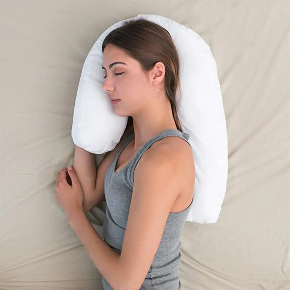 Side pillow reducing ear compression