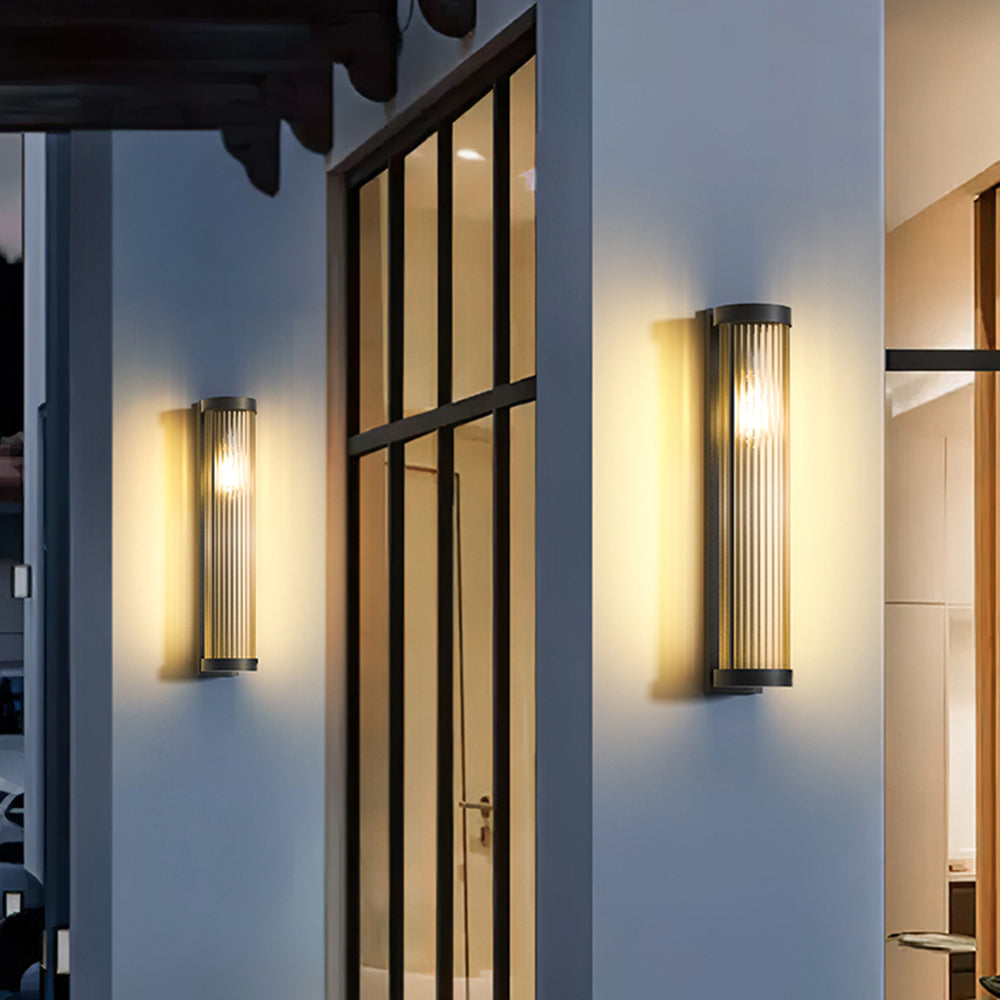 Cylinder outdoor wall lamp 58 cm
